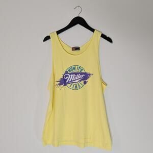 Vintage Single Stitch Miller Lite Tank Top, XL